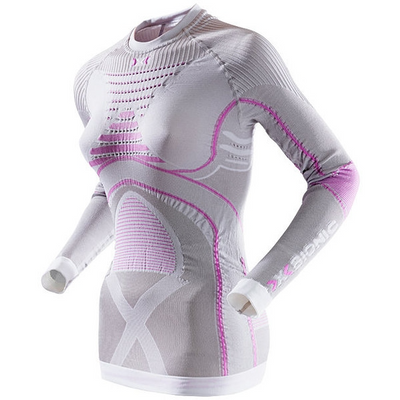 Жіноча термобілизна X-Bionic Radiactor Evo Lady Shirt Long Sleeves Silver/Fucsia 8050689207308 фото